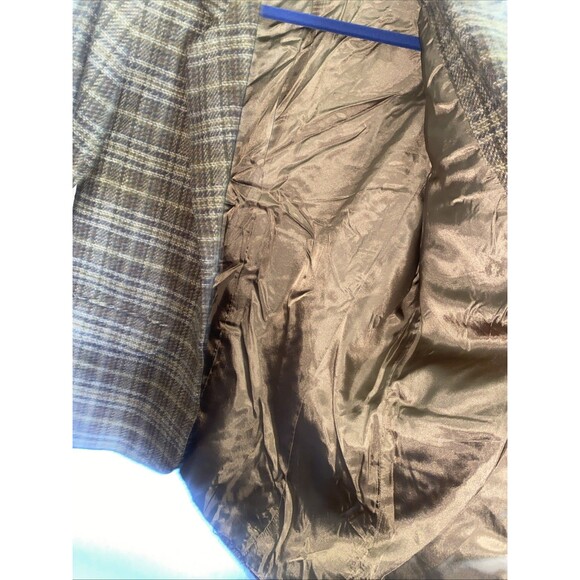Vintage Eddie Bauer Women Wool Blazer Jacket Plaid M Preppy Country Equestrian - Picture 14 of 14